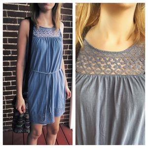 H&M smokey blue dress