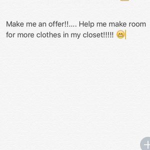 Now accepting reasonable offers!!! 😊