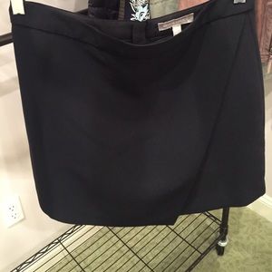 Asymmetric Black Wrap Mini Skirt