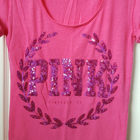 PINK Top with Sequins