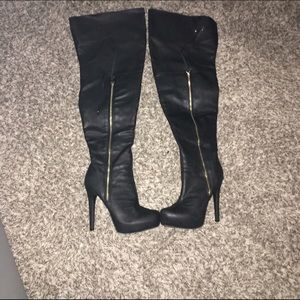Black Over the knee Boots
