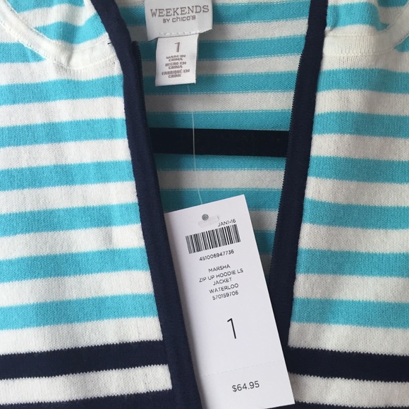 Chico's zip up hoodie - Picture 2 of 3