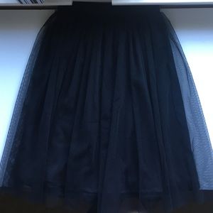 Black Mesh Skirt