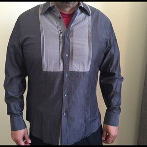 Gray Button Down Shirt