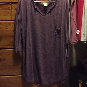Faded glory blouse, purple