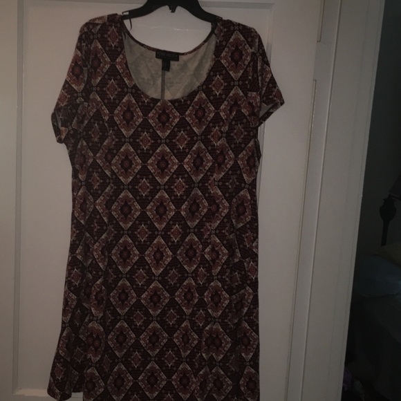 Scoop neck Skater dress