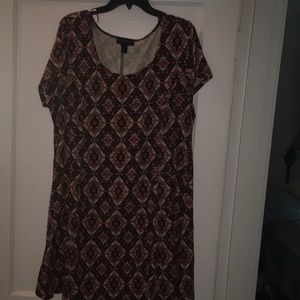 Scoop neck Skater dress