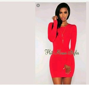 Hotmiamistyles  red body -mind dress