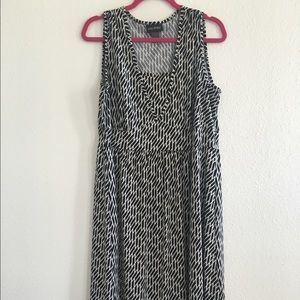 Lane Bryant Sleeveless Black & White Dress