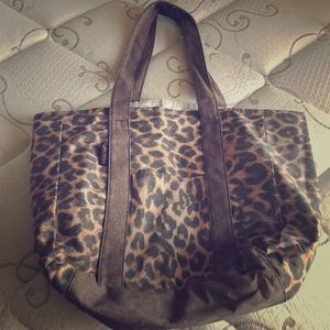 Sachi animal print canvas tote
