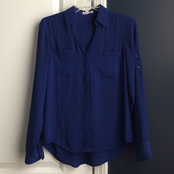 Express Royal Blue Portofino Shirt