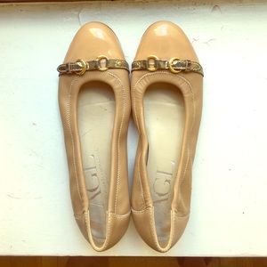 Tan AGL ballet flats