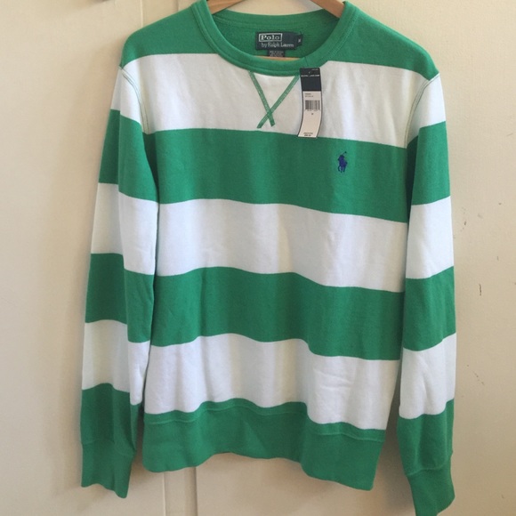 Polo Ralph Lauren | Green Striped Long Sleeve Tee