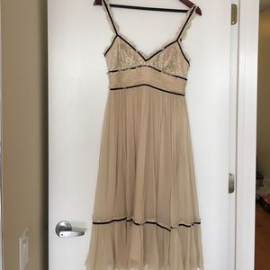BCBG Maxazria Ivory and Black dress