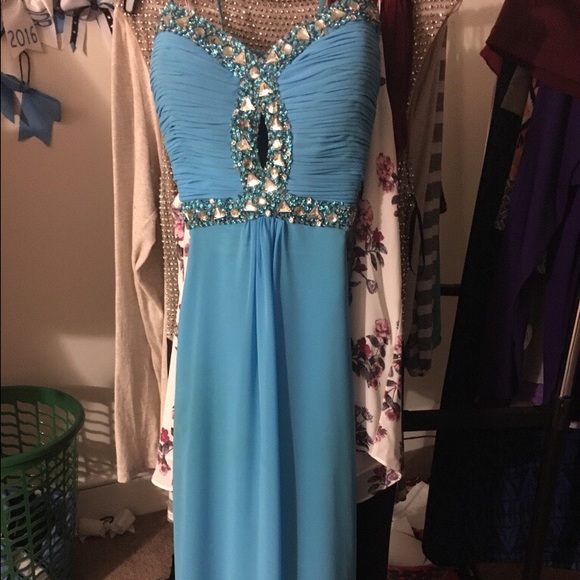 Cinderella blue prom dress - Picture 1 of 3