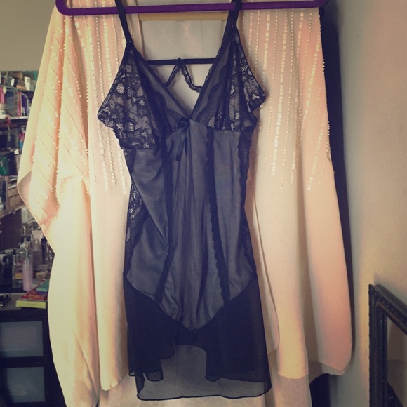 Sophie B Lace see through evening slip