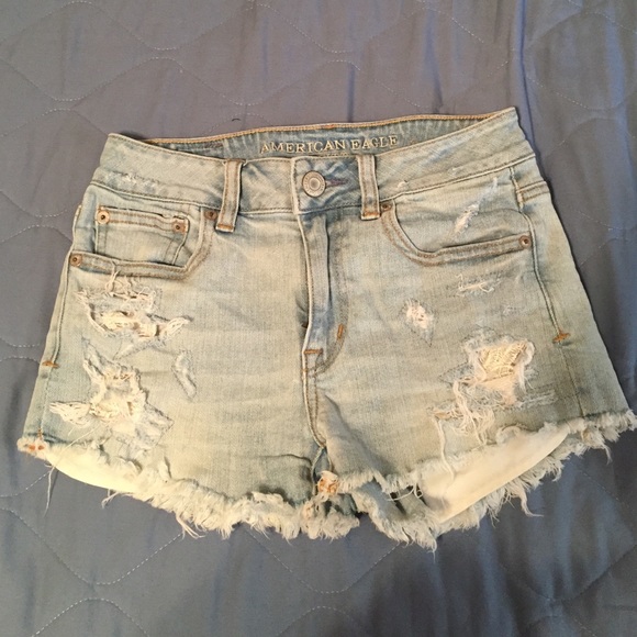 Hi-rise shortie jeans - Picture 1 of 4