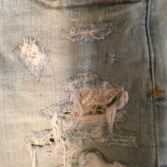 Hi-rise shortie jeans - Picture 2 of 4