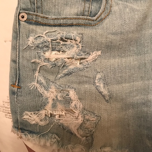 Hi-rise shortie jeans - Picture 3 of 4