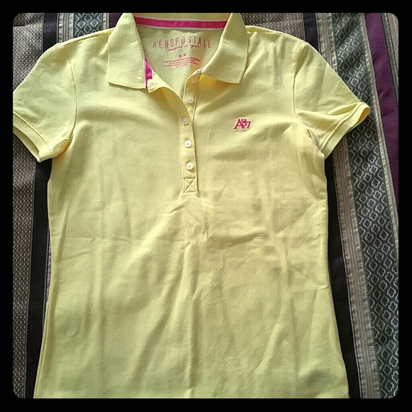 Yellow Aeropostale polo
