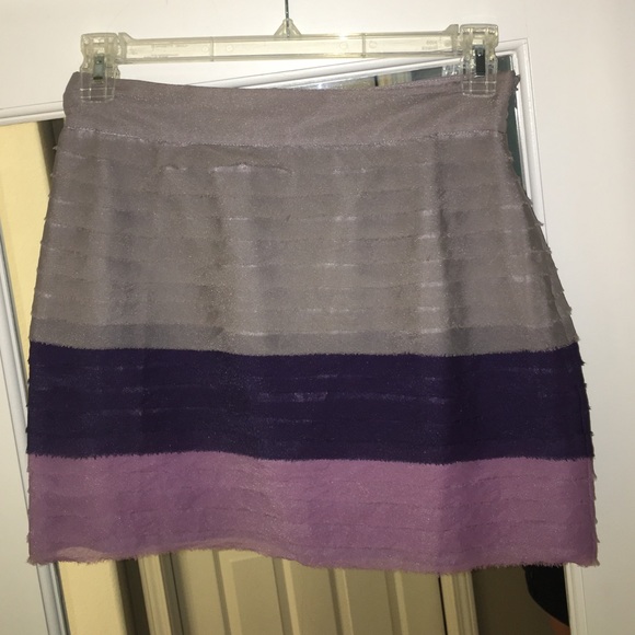 Silver Purple Lavender Light Pink textured skirt