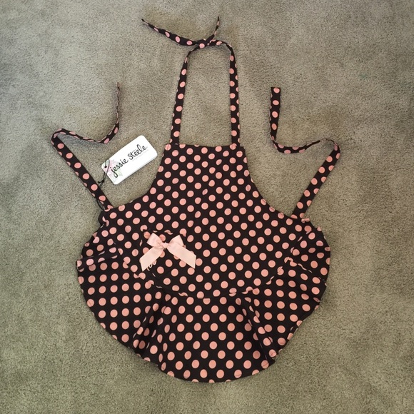 Child's Bib Josephine Brown & Polka Dot Apron