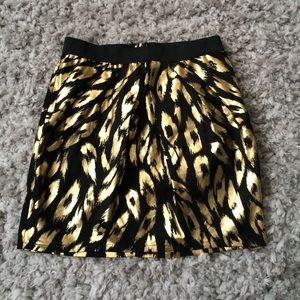 Charlotte Russe metallic skirt