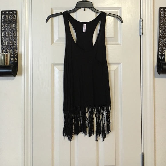 Boho Razorback Fringe Tank top