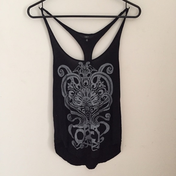 Obey Black Tank Top
