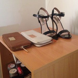 2 pre loved mk wallets and pre loved Heeled sandal