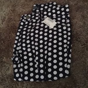 Girls navy and white legging from children's place