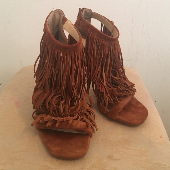 Steve Madden Fringly Heels (Traded) - Picture 1 of 4