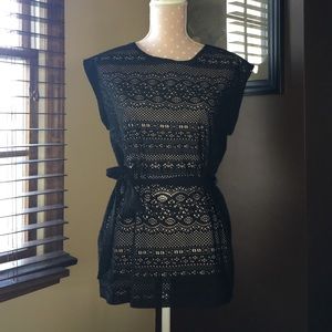 Super cute black coverup!