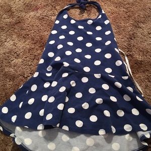 Girls  neck loop top that shows half if back