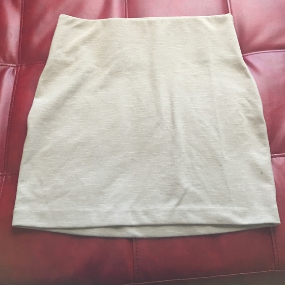 Plain tan skirt