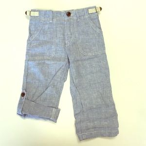 Baby Gap Linen Chambray Roll Up Pants
