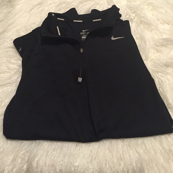 Black Nike Dri-Fir Longsleeved running top