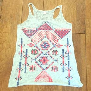 Xhilaration Aztec print tank