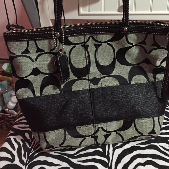 Black Coach shoulder bag!