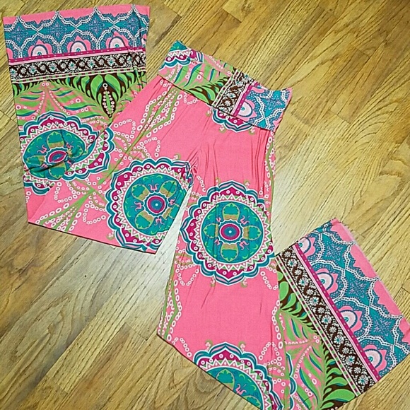 Gorgeous neon palazzo pants