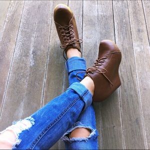Wedges - Cognac