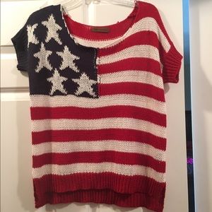 American Flag Sweater