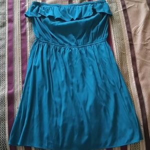 Strapless mini dress