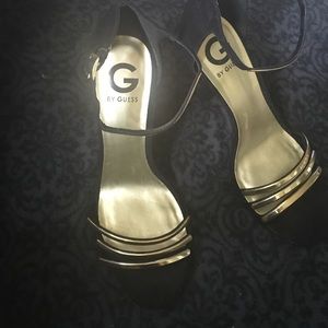G by guess ankle strap heels