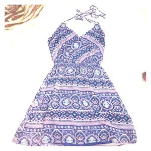 Over the neck straps dress