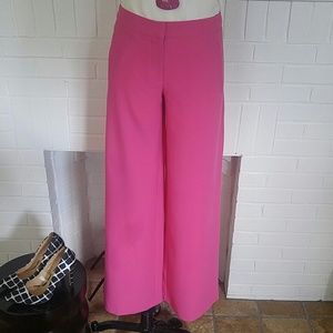 Hot pink wide leg trousers