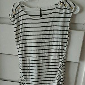Black and white striped top, super cute, Modcloth