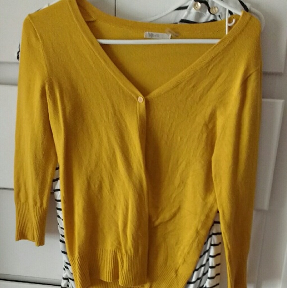 Charter club cardigan in mustard