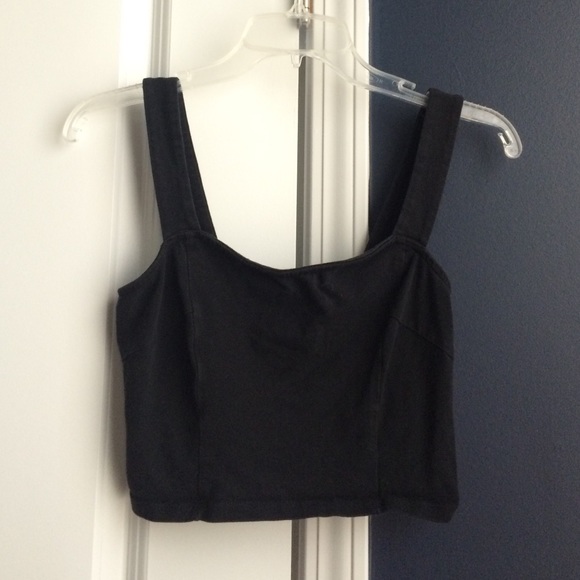 Express Black Crop Top