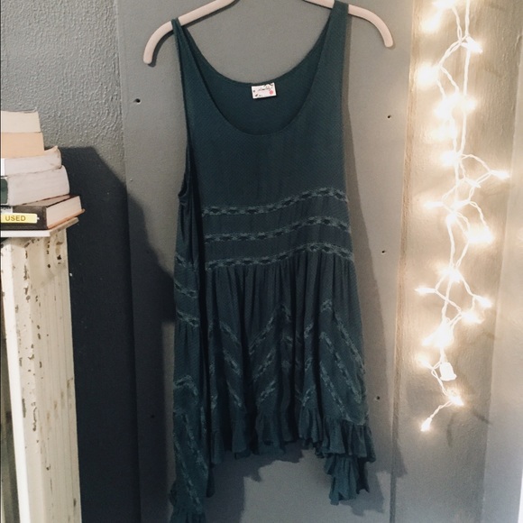 Free People Voile and Lace Trapeze Slip